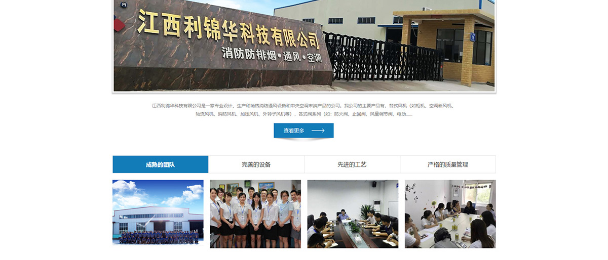 东莞讯友网络江西利锦华科技网站建设案例11