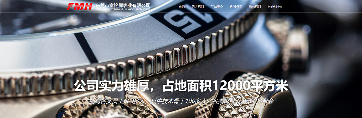 东莞讯友网络富铭辉表业网站建设案例1