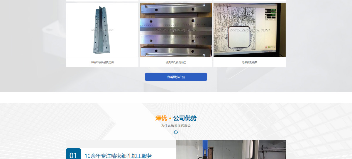 东莞讯友网络泽优五金网站建设案例4