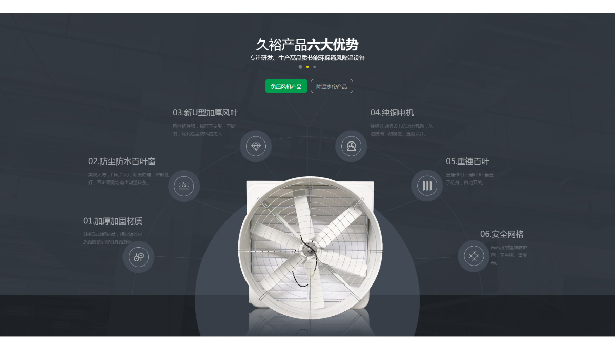东莞讯友网络久裕通风降温网站建设案例4